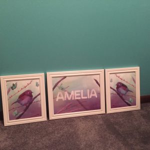 Amelia custom print of bird for baby rooms